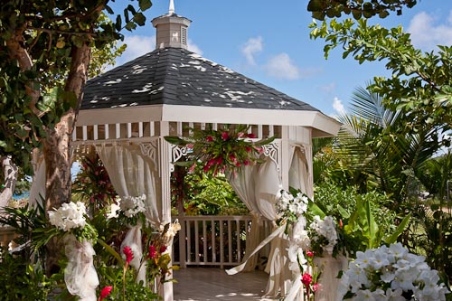 Wedding Gazebo at Bay Gardens Resorts in St Lucia